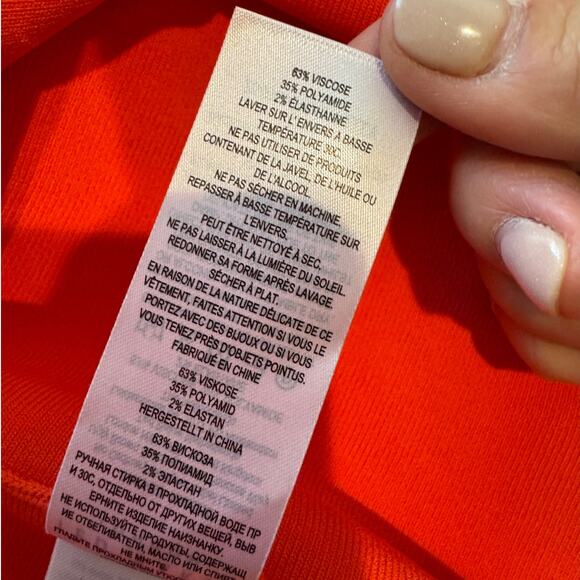 Ted Baker Millly Sweetheart Neckline Dress SOLD OUT ONLINE $249 Size 4 Coral - Picture 11 of 12